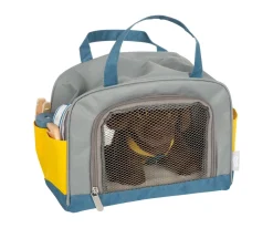 Perro con Bolsa de Transporte y Set de Cuidados