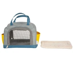 Perro con Bolsa de Transporte y Set de Cuidados