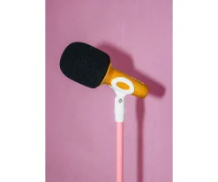 Pie de Micrófono Rosa