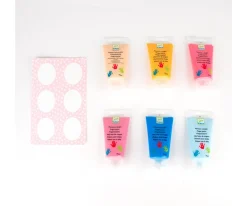 Pintura de Dedos 6 Tubos Colores Pastel