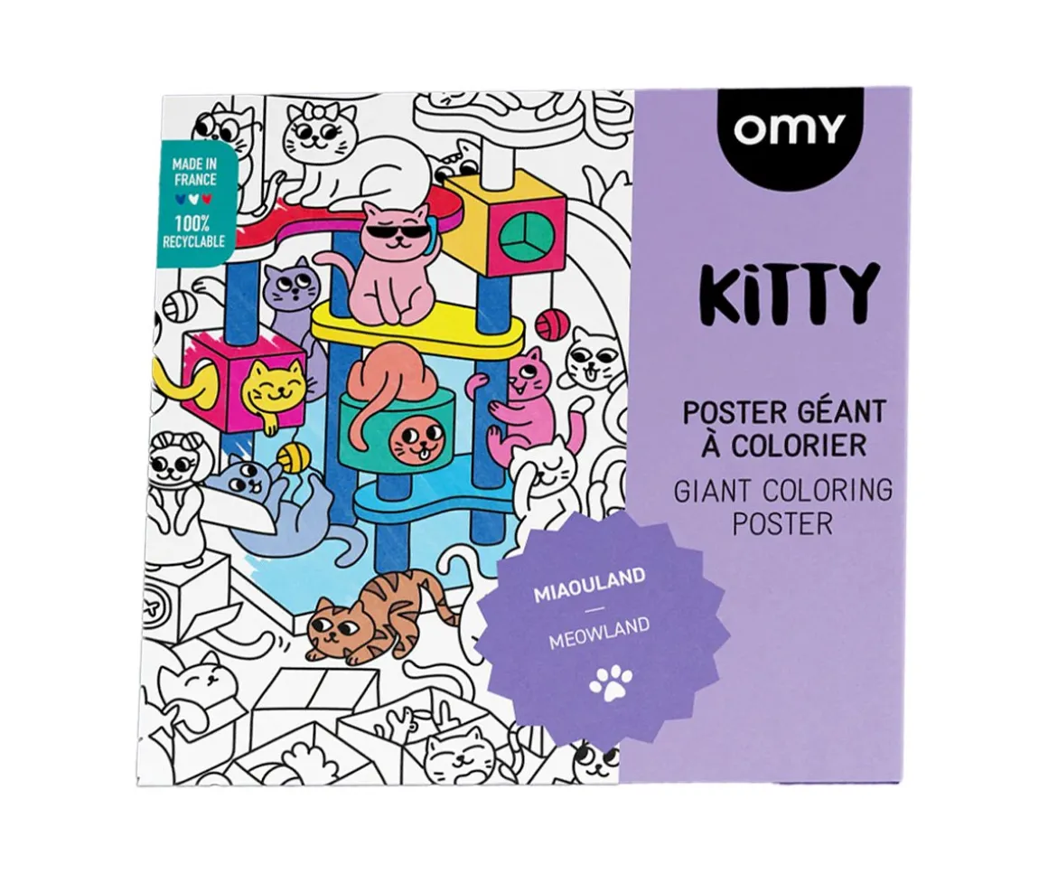 Póster XL Kitty Para Colorear