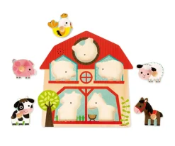 Puzzle Musical Encajable Granja
