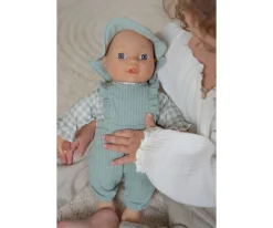 Ropita de Muñeca Cuadros Vichy Verde