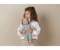 Ropita de Muñeca Cuadros Vichy Verde