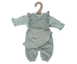 Ropita de Muñeca Cuadros Vichy Verde