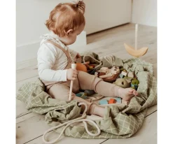 Saco Reversible Play & Go Noomad Classic Orgánico Cuadros Green