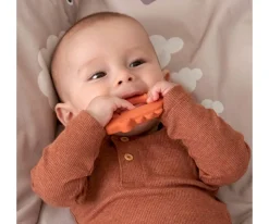 Set de 2 Mordedores Silicona Amigos Deer Papaya/Sand