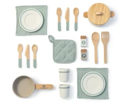 Set de Cocina y Vajilla Aronia Blanco/Gris 20 piezas
