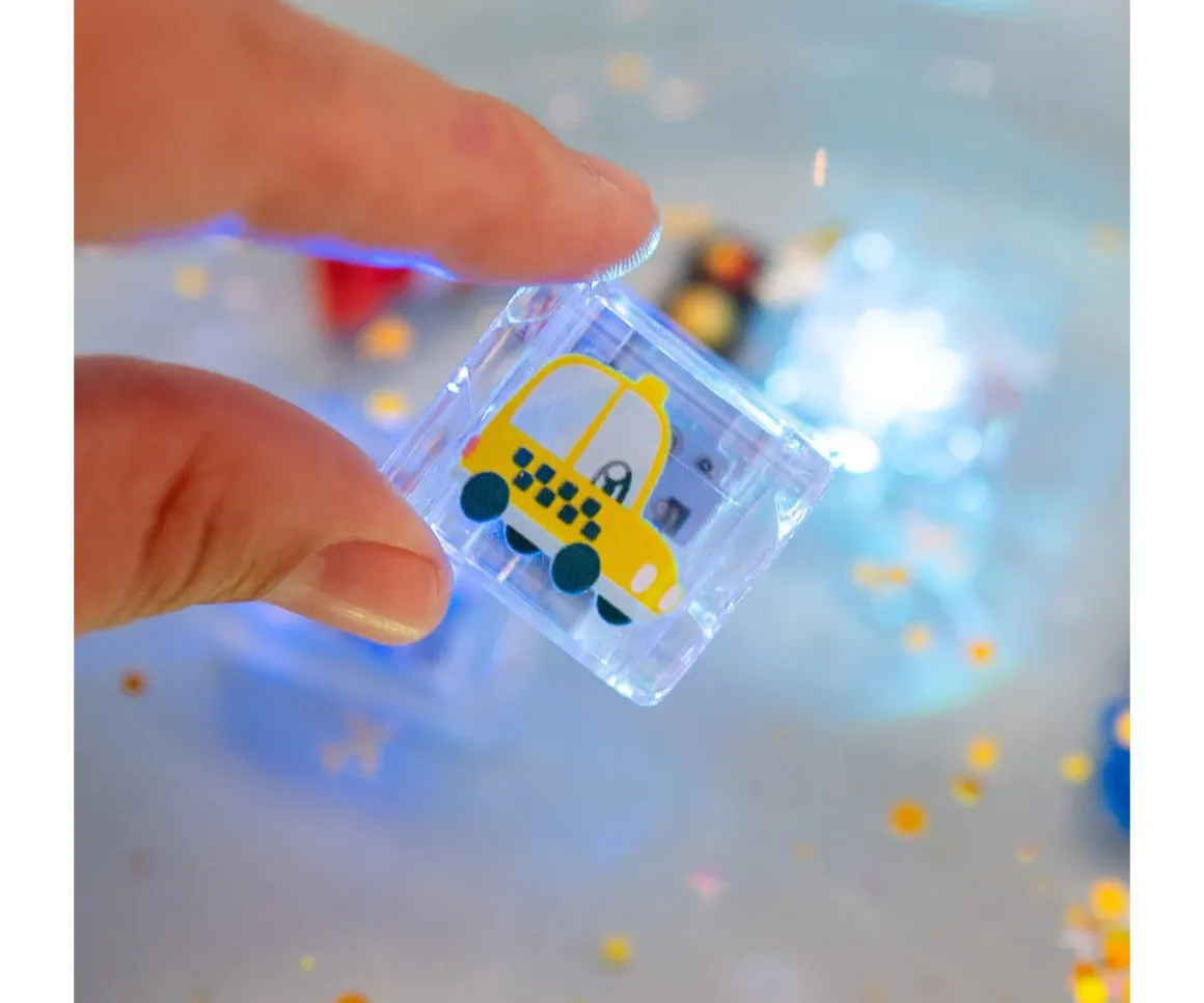 Set de Cubos Sensoriales Lumoinosos Party Auto