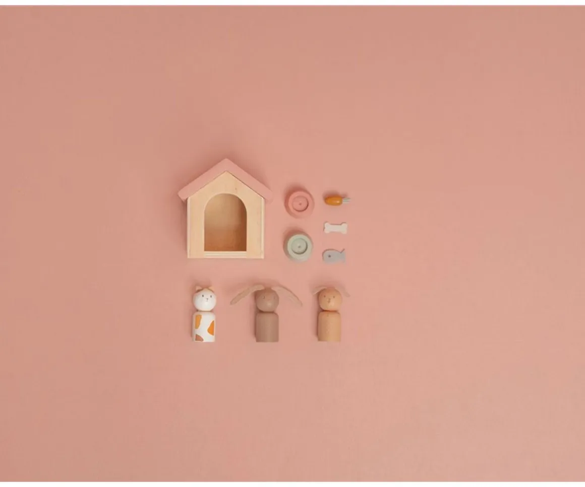 Set de Mascotas para Casa de Muñecas Little Dutch
