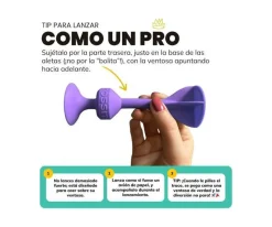 Set Starter de 7 Dardos de Silicona con Ventosa Amarillo + Azul