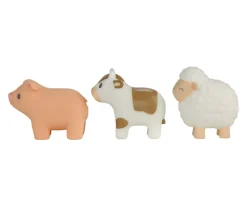 Set Tres Muñecos para Baño Little Farm