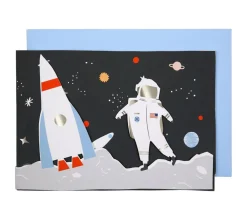 Tarjeta de Cumpleaños Space 3d Scene