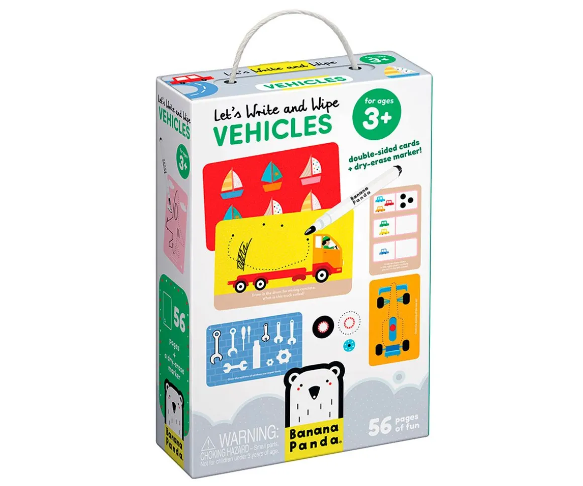 Tarjetas Let's Write and Wipe Vehicles