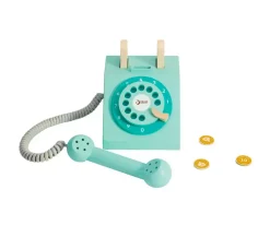 Teléfono de Madera Vintage