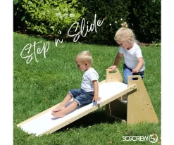 Tobogán con Escalera 2 en 1 Natural