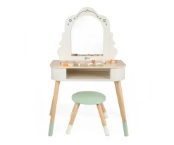Tocador con Espejo y Taburete