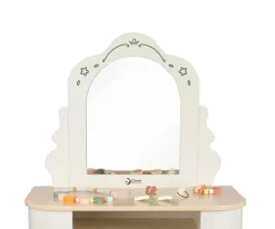 Tocador con Espejo y Taburete