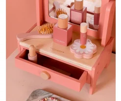 Tocador Con Set De Maquillaje Rosa Little Dutch