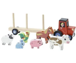 Tractor con Animales Apilables