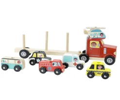 Tractor con Vehículos Apilables