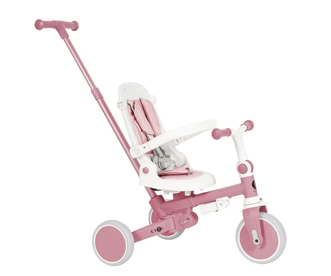 Triciclo Multifunción Evol Rosa