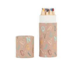 Tubo 12 Lápices Funny Letters