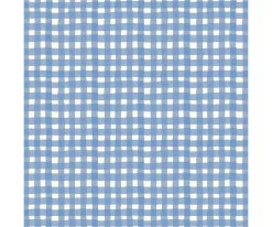 Vestido Sabrina Vichy Azul para Muñeco Soft 28 cm